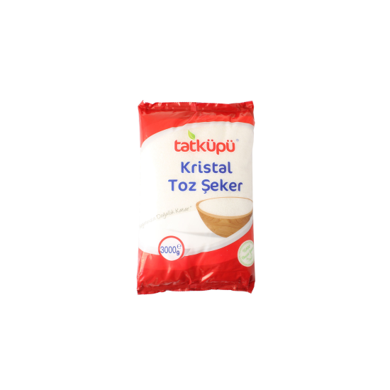 TATKÜPÜ KRİSTAL TOZ ŞEKER 3000 GR