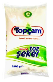 TOPÇAM KRİSTAL TOZ ŞEKER 2,5 KG