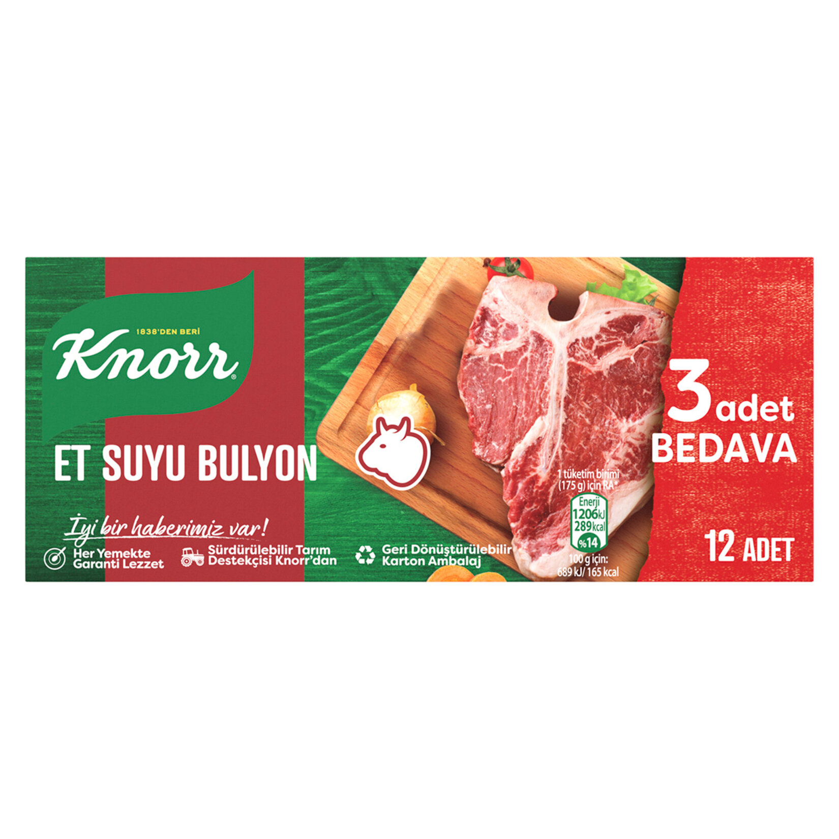 KNORR ET SUYU BULYON  12 TABLET