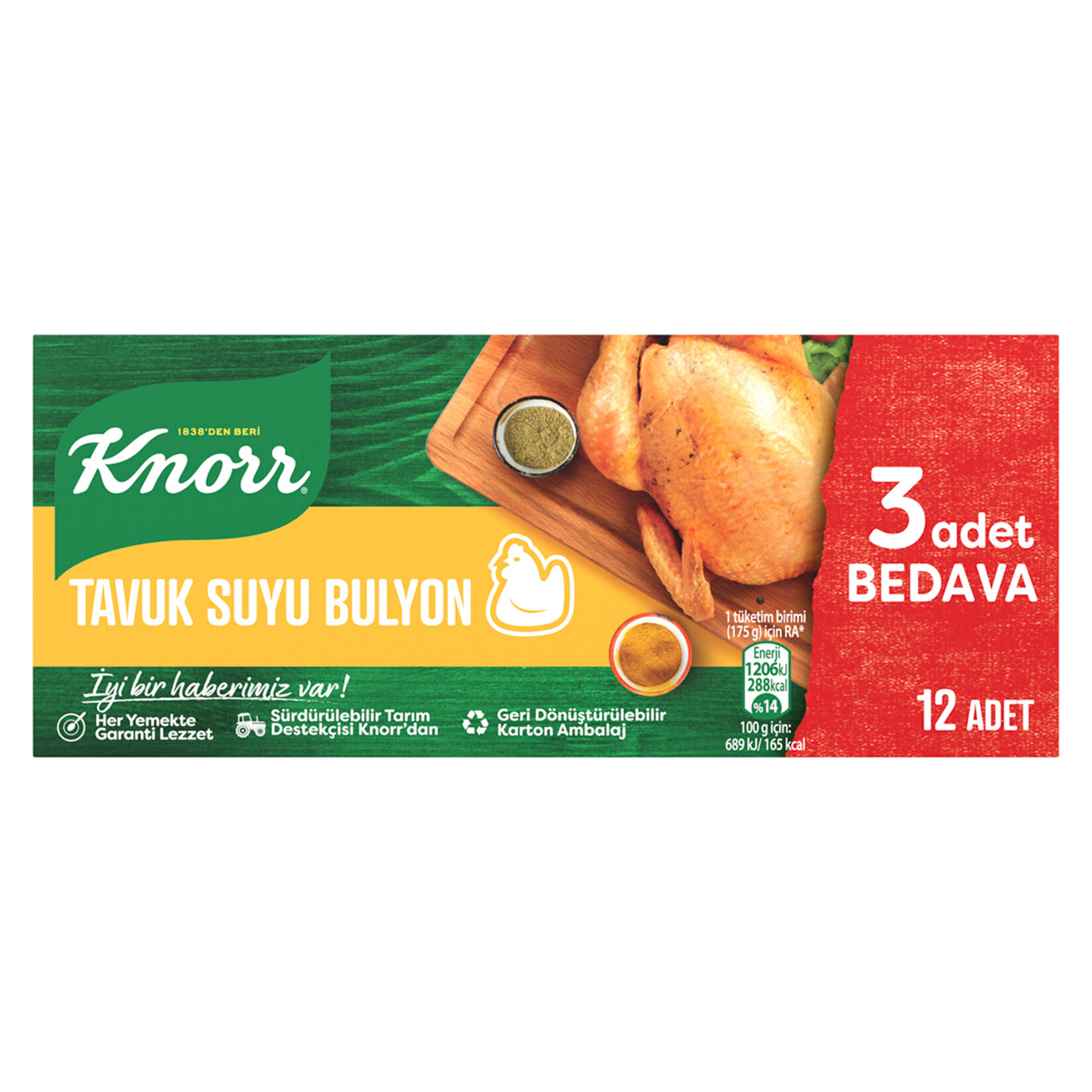 KNORR TAVUK SUYU BULYON 12 TABLET
