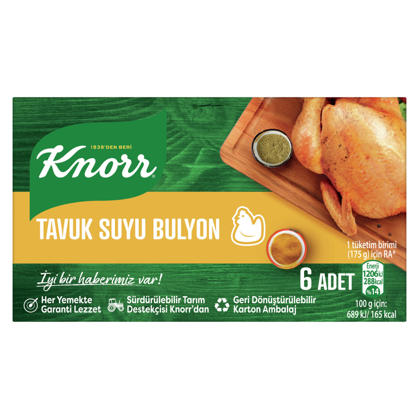 KNORR TAVUK SUYU BULYON 6 ADET