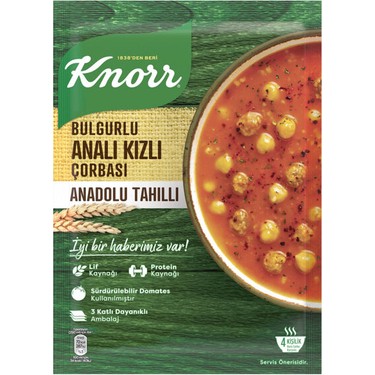 KNORR YÖRESEL BULGURLU ANALI KIZLI ÇORBASI 92G