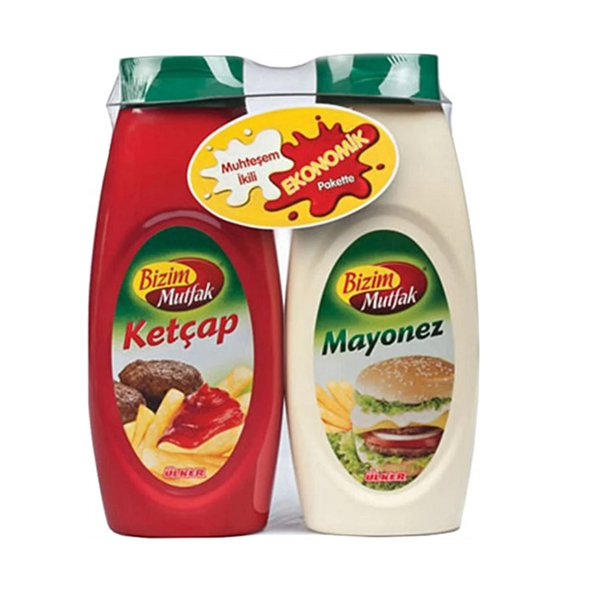 ÜLKER BİZİM KETÇAP MAYONEZ BÜYÜK EKONOMİK BOY 1140 GR