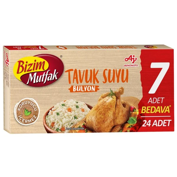 ÜLKER BİZİM MUTFAK TAVUK SUYU BULYON 24 ADET