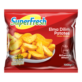 SUPERFRESH ELMA DİLİM PATATES 1000 GR