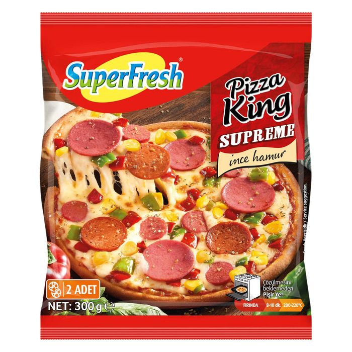 SUPERFREH PİZZA KİNG 300 GR 2 ADET