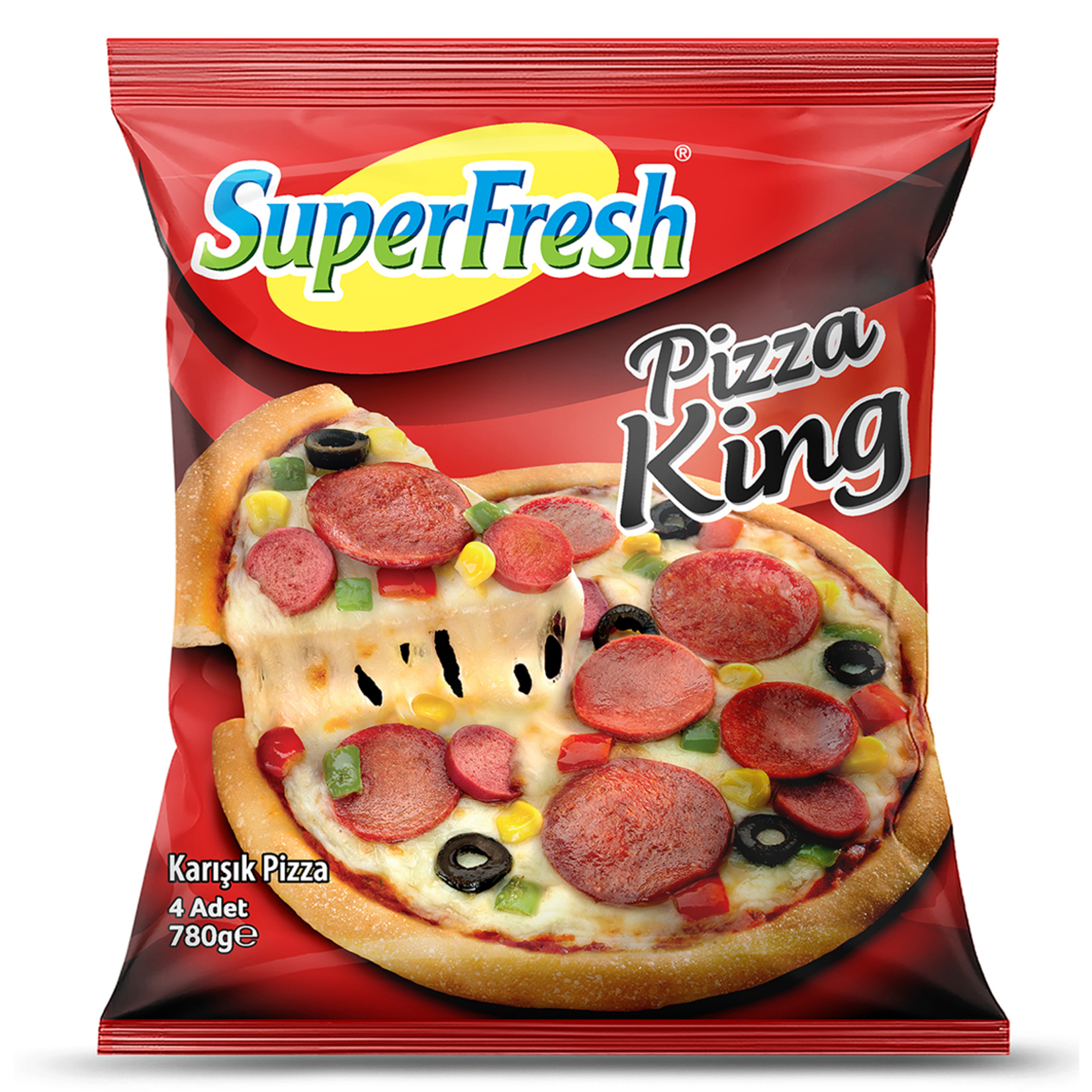 SUPERFRESH PİZZA KİNG 780 GR 4 ADET