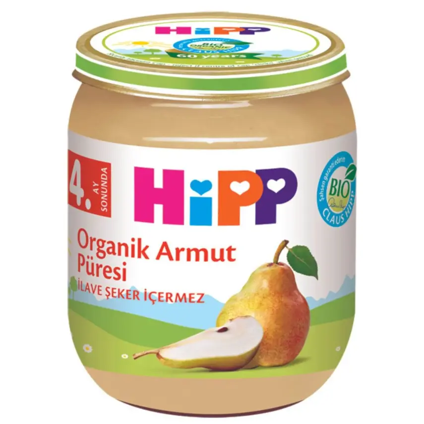 HİPP ORGANİK ARMUT PÜRESİ 4. AY 125 GR