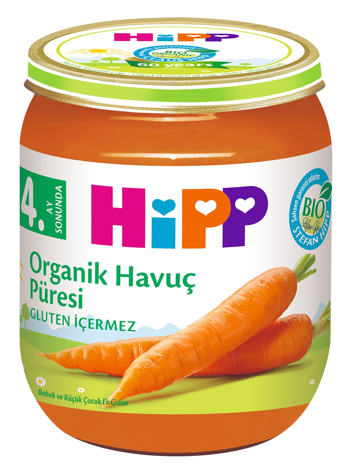 HİPP ORGANİK HAVUÇ KAVANOZ MAMA 125 GR
