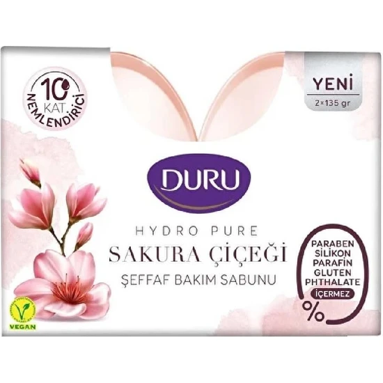 DURU HYDROPURE SAKURA SABUN 2*135 GR