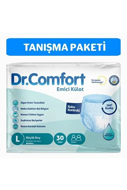 DR.COMFORT EMİCİ KÜLOT BEZ L BOY 30 ADET