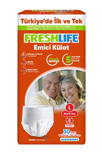 FRESHLIFE İKİZ KÜLOT HASTA BEZİ L