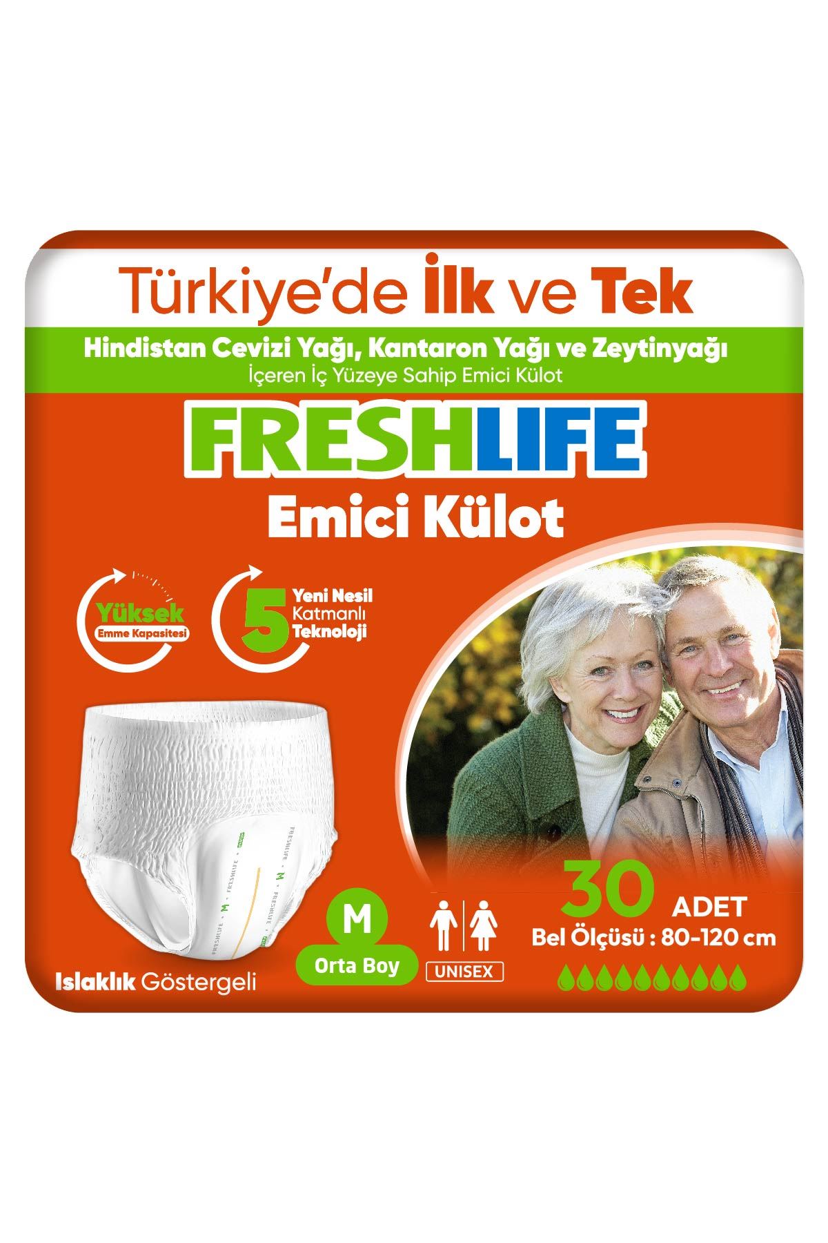 FRESHLIFE İKİZ KÜLOT HASTA BEZİ M