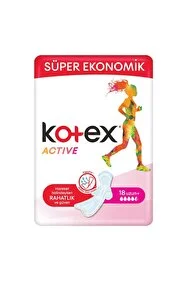 KOTEX ACTIVE EKSTRA ESNEKVE İNCE  GÜNLÜK PED 32 ADET