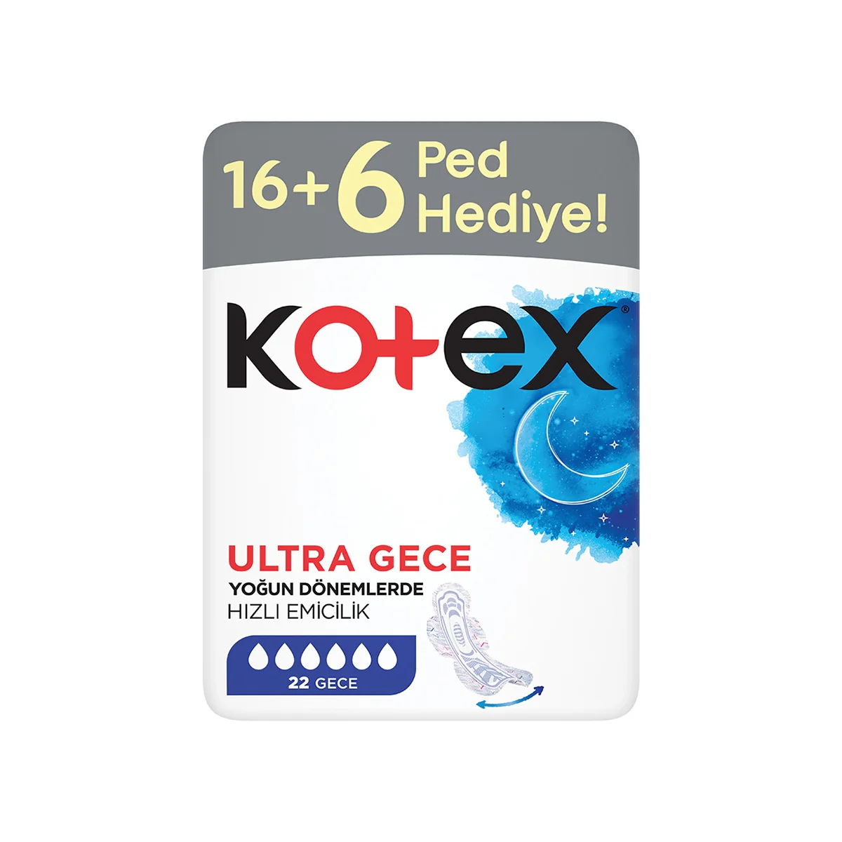 KOTEX ULTRA DEV EKO GECE 22 ADET