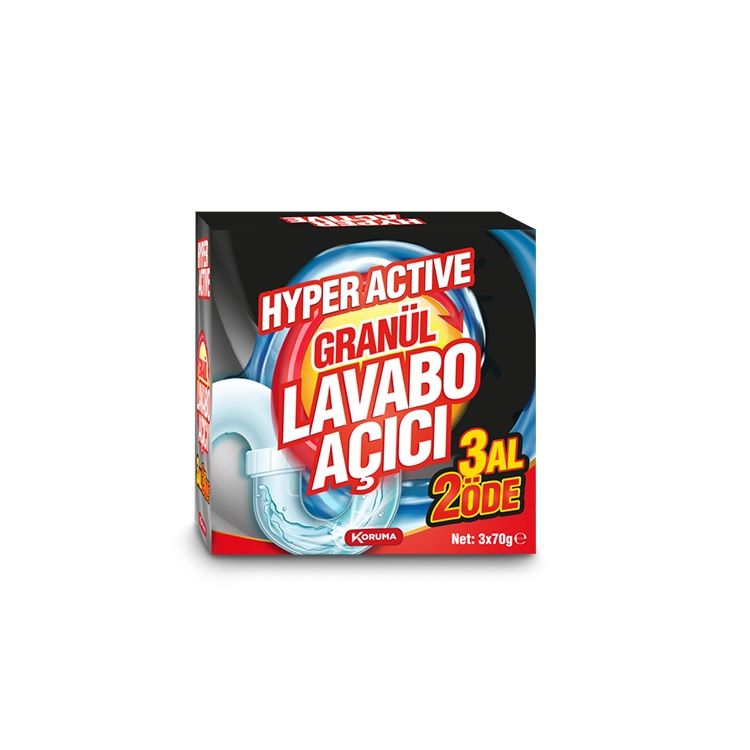HYPER ACTIVE GRANÜL LAVABO AÇICI 3*70 GR