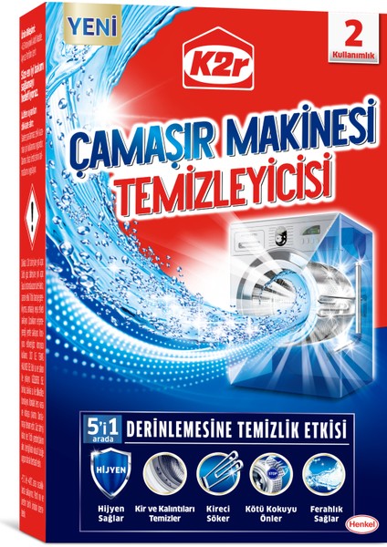 K2R ÇAMAŞIR MAKİNESİ TEMİZLEYİCİSİ 