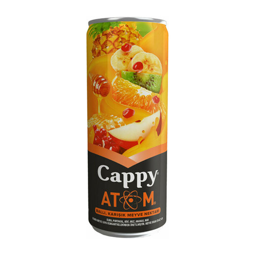 CAPPY ATOM MEYVESUYU 330 ML TENEKE