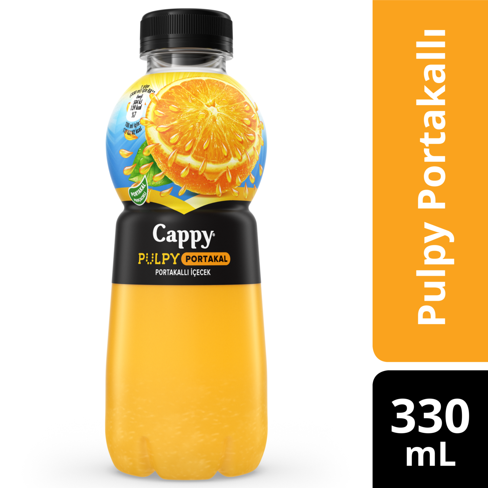 CAPPY PULPY PORTAKAL   330 ML 