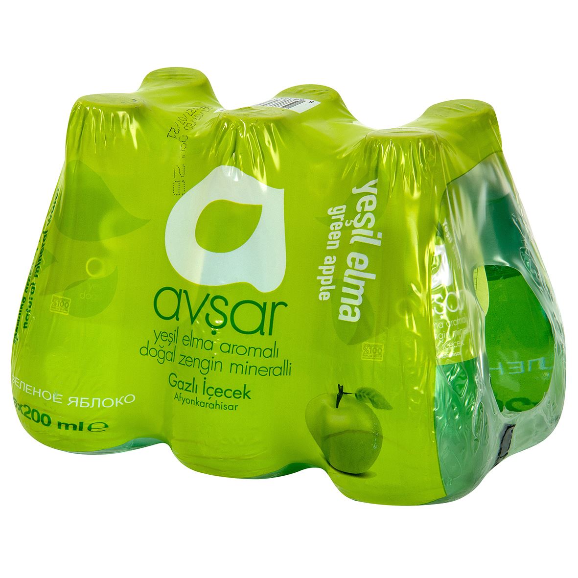 AVŞAR YEŞİL ELMA AROMALI 200*6  ML