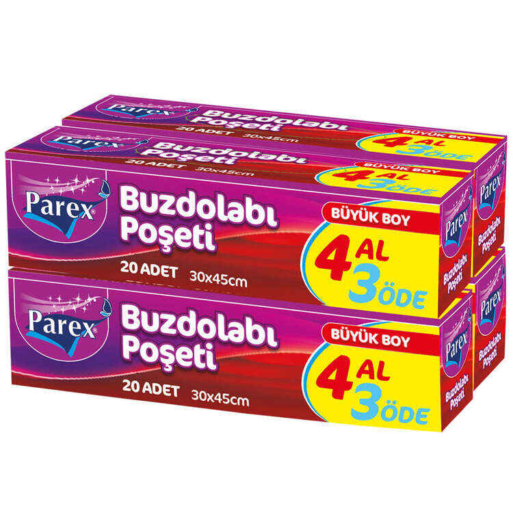 PAREX BUZDOLABI POŞETİ 4AL 3 ÖDE BÜYÜK BOY
