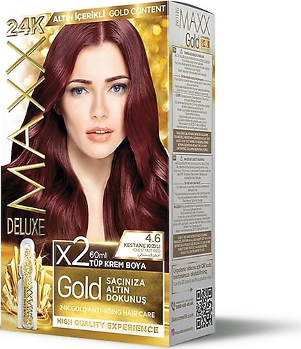 MAXX DELUXE GİZEMLİ KIZIL SAÇ BOYASI 4,6 
