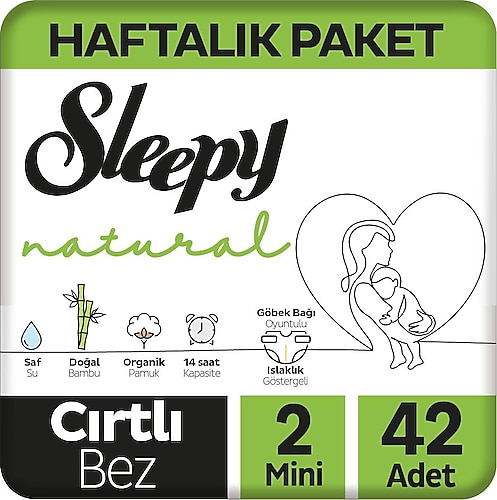SLEEPY NATURAL CIRTLI BEZ 2 MINI 42 ADET