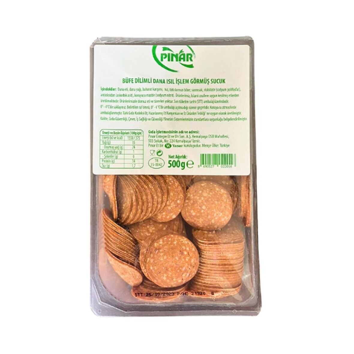 PINAR CATERING PİLİÇ SUCUK 500 GR