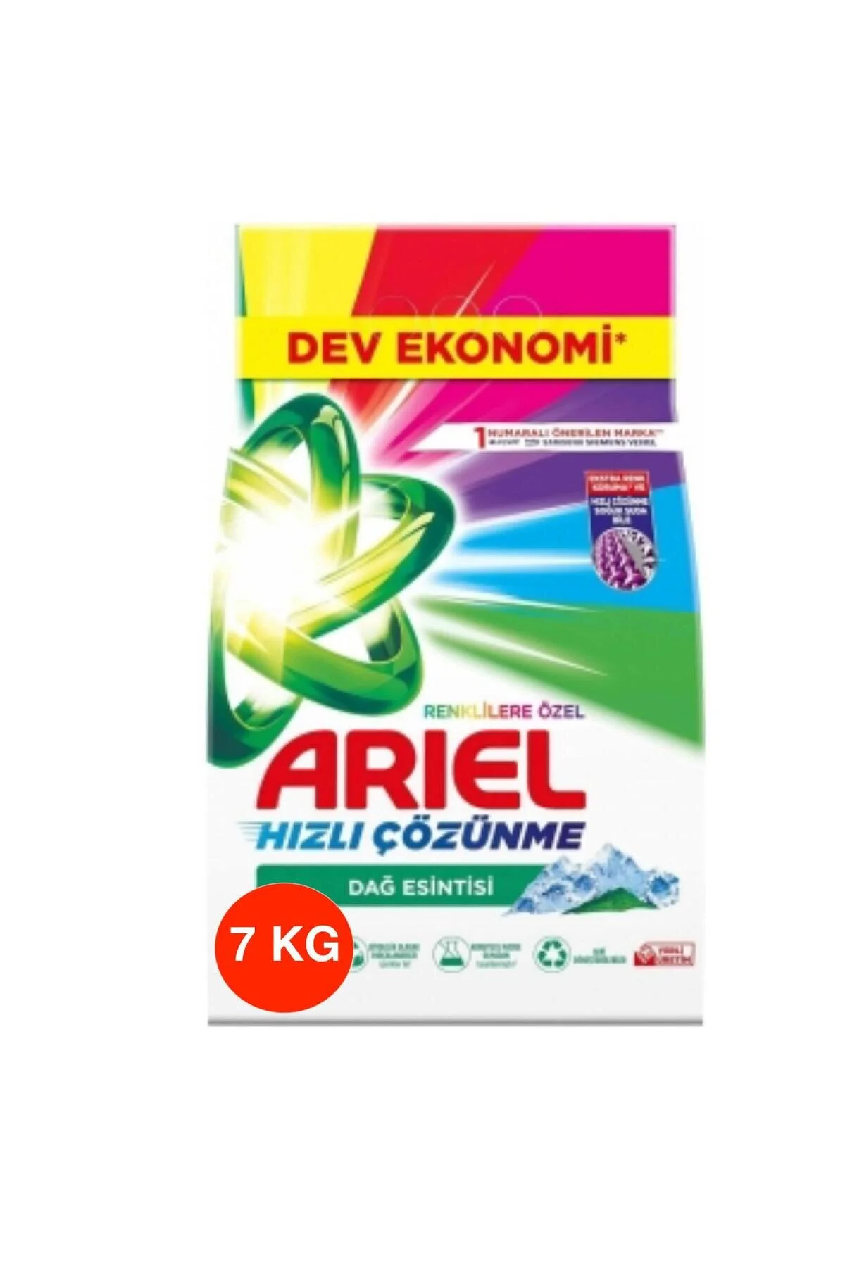 ARİEL HIZLI ÇÖZÜNME BEYAZLAR VE RENKLİLER İÇİN 7 KG