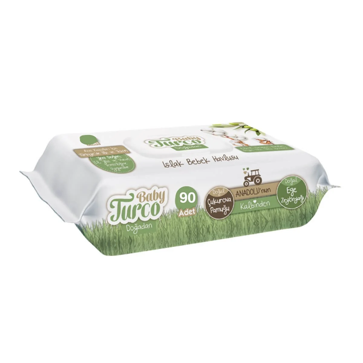 BABY TURCO ZEYTİN YAĞI KOKULU  ISLAK MENDİL  90 ADET