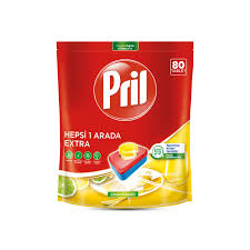 PRİL HEPSİ BİR ARADA EXTRA LİMON KOKULU BULAŞIK TABLETİ 45 ADET