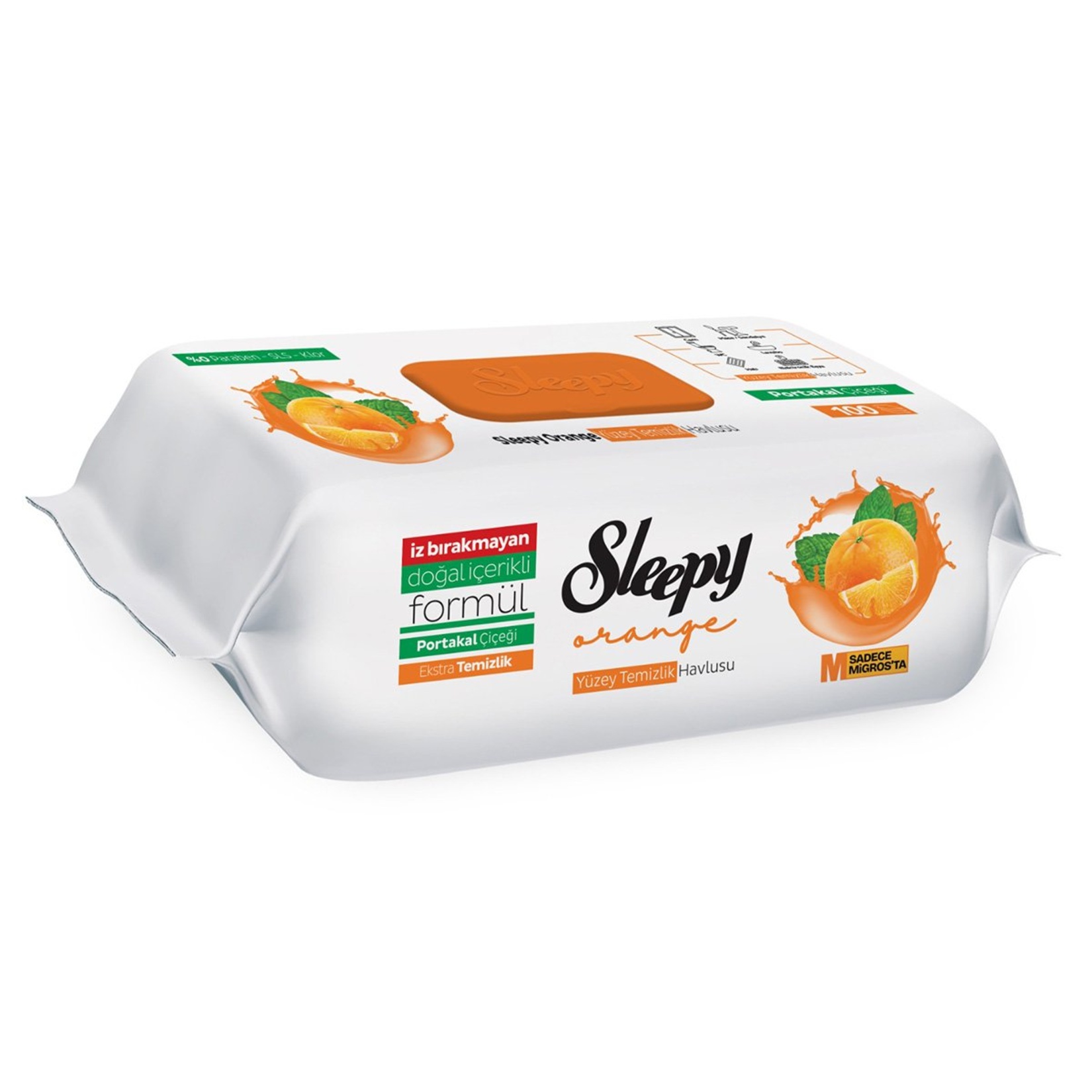 SLEEPY YÜZEY TEMİZLİK HAVLUSU MEYVE SERİSİ 100 ADET