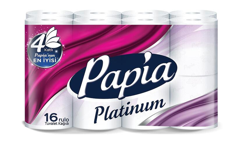 PAPIA PLATIUM  4 KATLI   TUVALET KAĞIDI 16 ADET