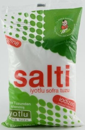 SALTİ RAFİNE KAYA TUZU 750 GR