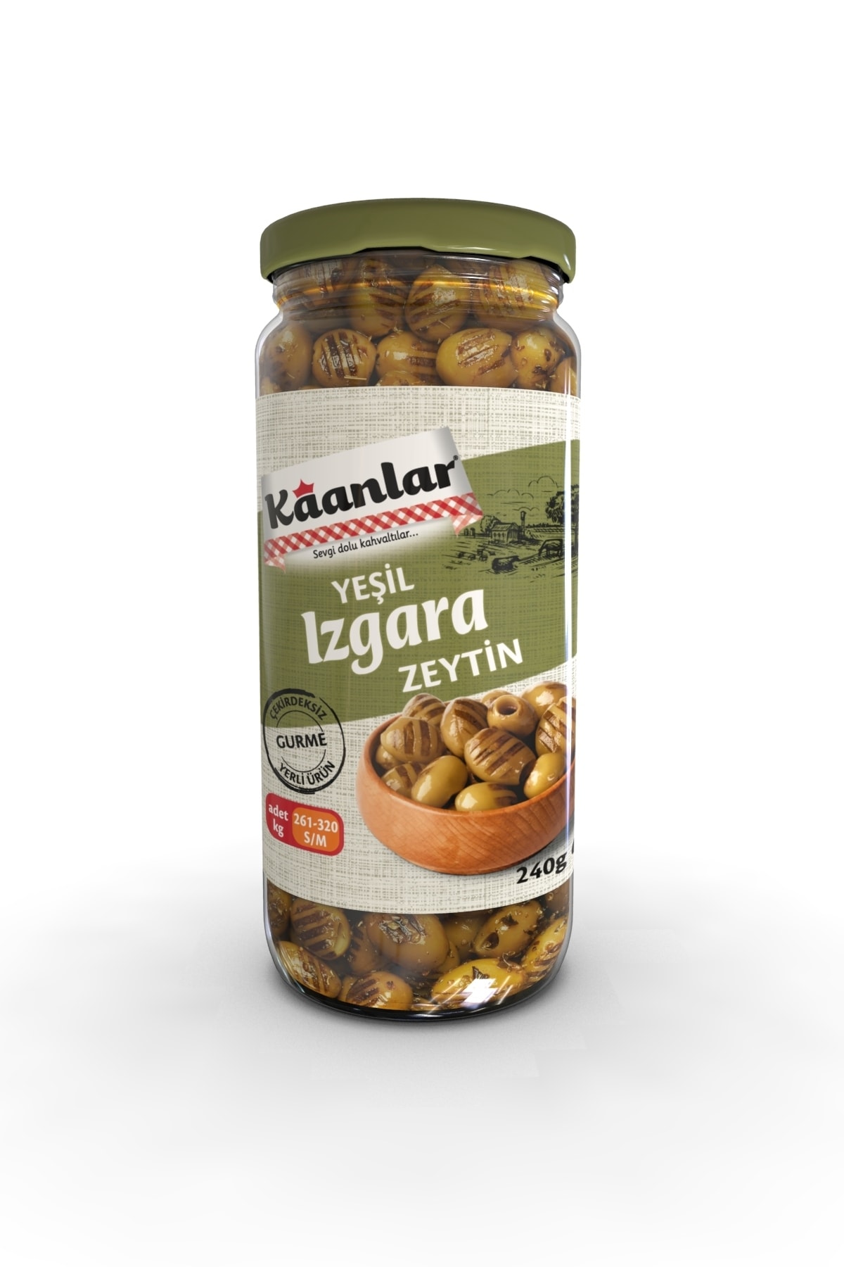 KAANLAR YEŞİL IZGARA ZEYTİN 240 GR